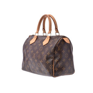 Louis Vuitton Leather Brown Speedy Handbag Monogram